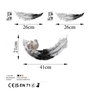 Aberto Design Love Birds - 1 Accesorio decorativo de pared Blanco y Negro